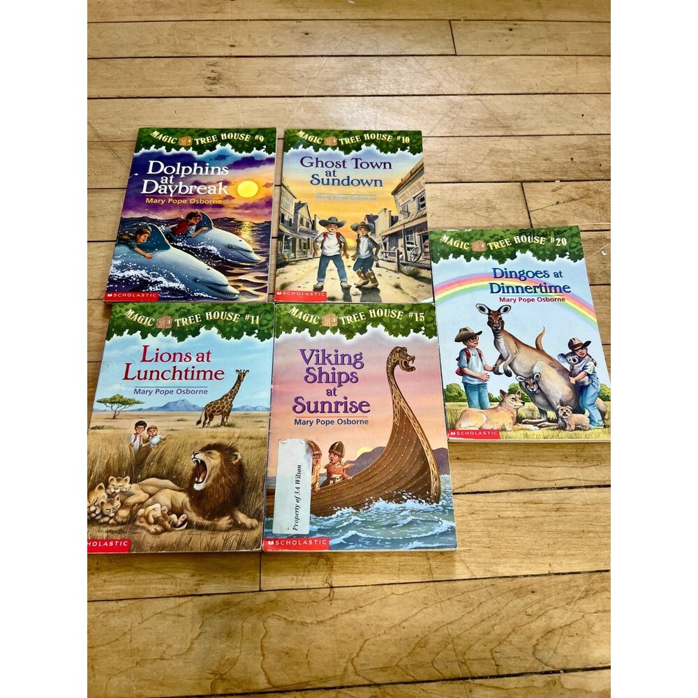 Lot of 5 Magic Tree House Books #9, 10, 11, 15, 20
